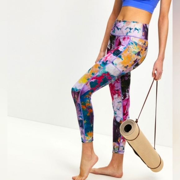 Sweaty Betty Super Sculpt 7/8 Yoga Leggings Multi Color Size Medium - Picture 3 of 16